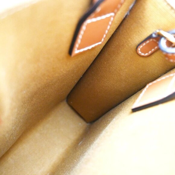 CELINE Mini Vertical Cabas 2Way Hand Bag Triomphe Canvas Leather WE BN - Picture 10 of 11